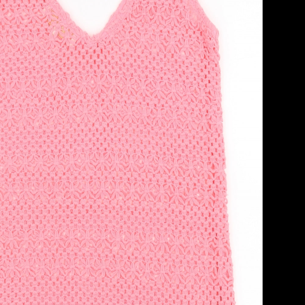 Womens UK Size 6 NEXT Pink Basic Tank
