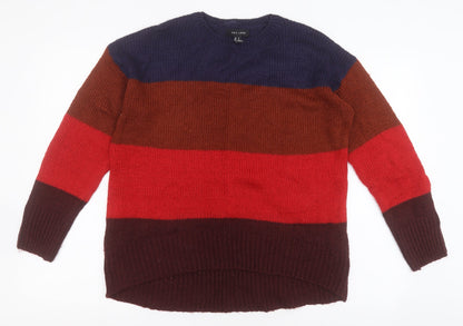 Womens UK Size S New Look Multicoloured Pullover Jumper