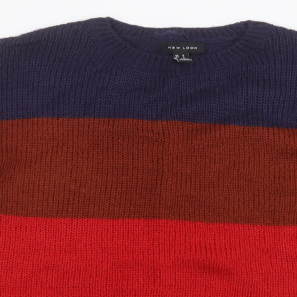 Womens UK Size S New Look Multicoloured Pullover Jumper