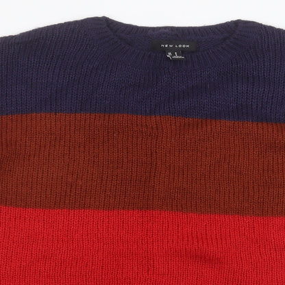 Womens UK Size S New Look Multicoloured Pullover Jumper