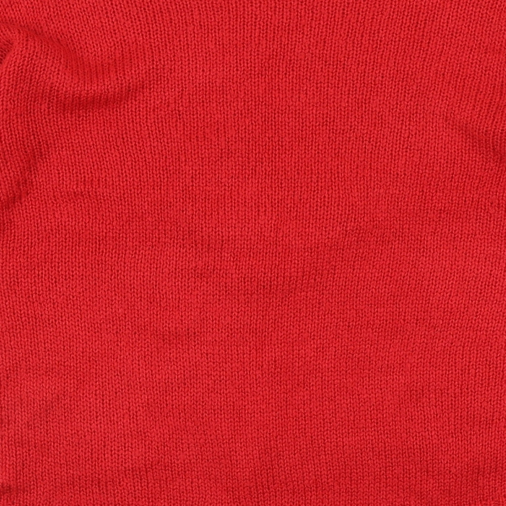 Womens UK Size S New Look Red Pullover Jumper