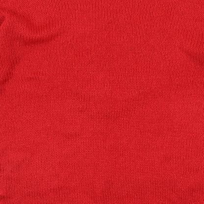 Womens UK Size S New Look Red Pullover Jumper