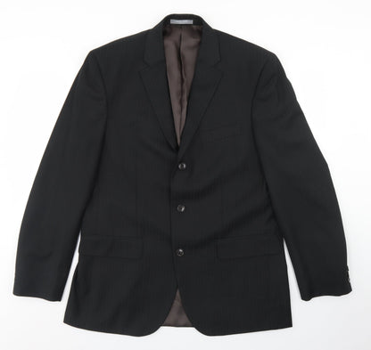 Mens UK Size 42 Jack Reid Regular Black Suit Jacket