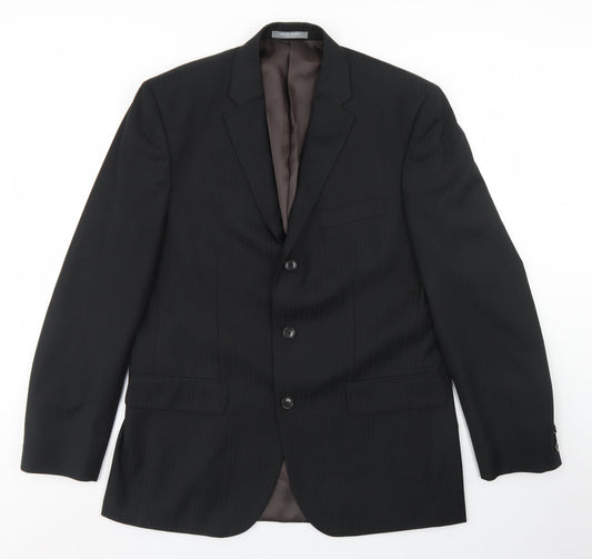 Mens UK Size 42 Jack Reid Regular Black Suit Jacket