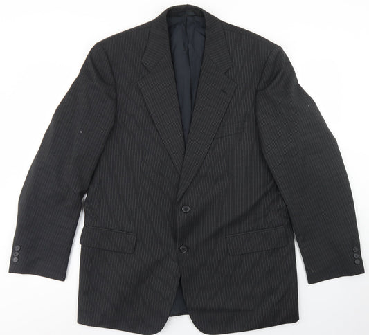 Mens UK Size 42 Wellington Regular Black Suit Jacket