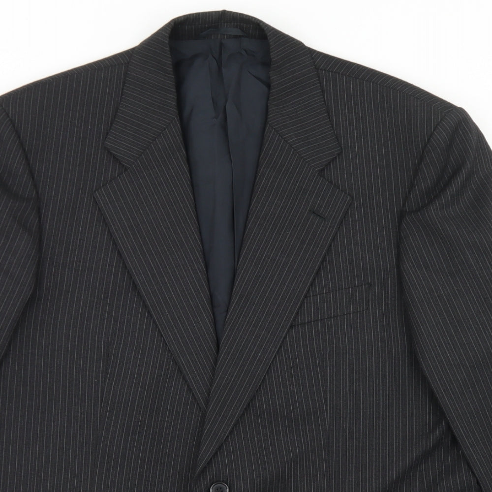 Mens UK Size 42 Wellington Regular Black Suit Jacket
