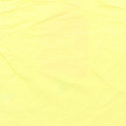 Matalan Girls Yellow  Cotton Basic T-Shirt Size 12-18 Months Crew Neck  - Ice Cream