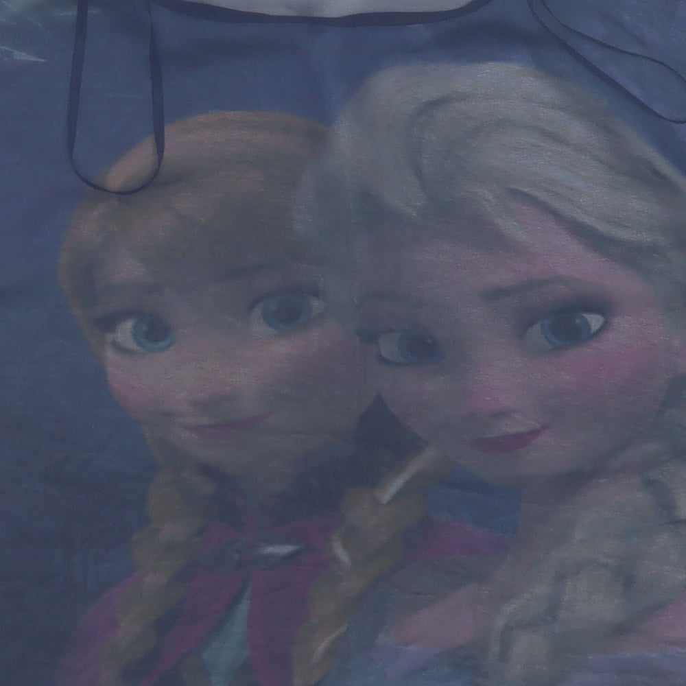 George Girls Blue  Polyester Basic Blouse Size 9-10 Years Crew Neck  - Frozen, Anna & Elsa