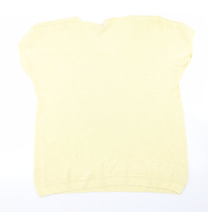 Womens UK Size L Bonmarche Yellow Pullover Jumper