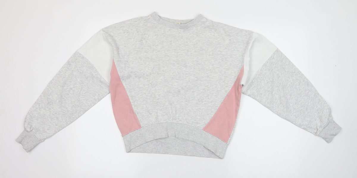 Womens UK Size 12 H&M Grey Pullover Jumper
