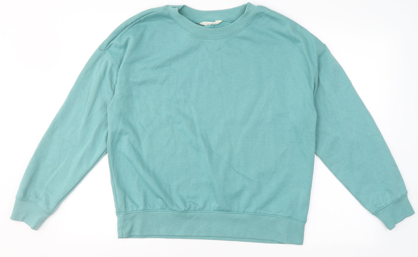 Primark Womens Green Round Neck  Polyester Pullover Jumper Size S