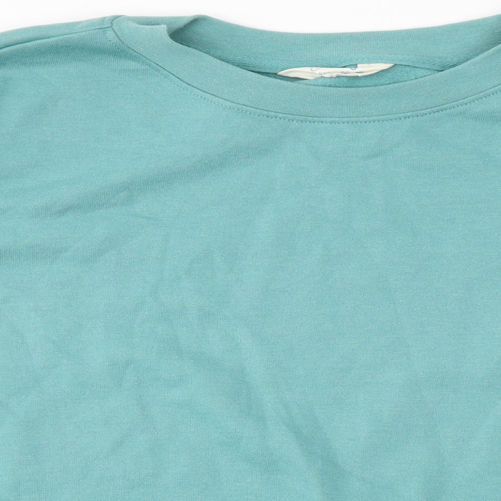 Primark Womens Green Round Neck  Polyester Pullover Jumper Size S