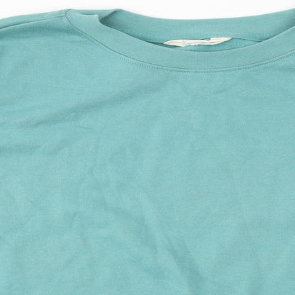 Primark Womens Green Round Neck  Polyester Pullover Jumper Size S