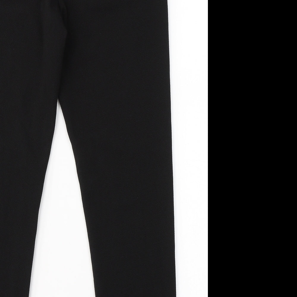 Womens UK Size S SheIn Regular Fit Carrot Black Trousers
