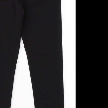 Womens UK Size S SheIn Regular Fit Carrot Black Trousers