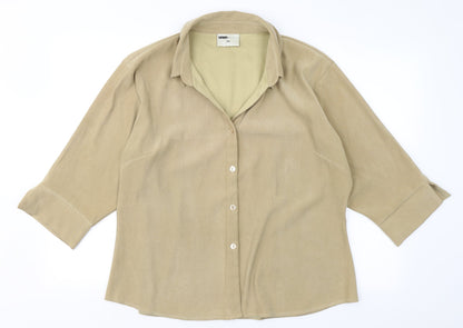 Womens UK Size 20 Sara Woman Beige Basic Button-Up