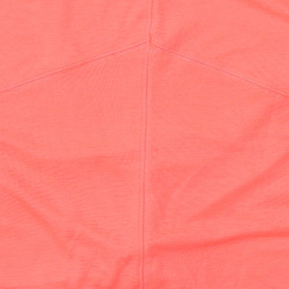 Marks and Spencer Girls Pink  Polyester Basic T-Shirt Size 9-10 Years Round Neck