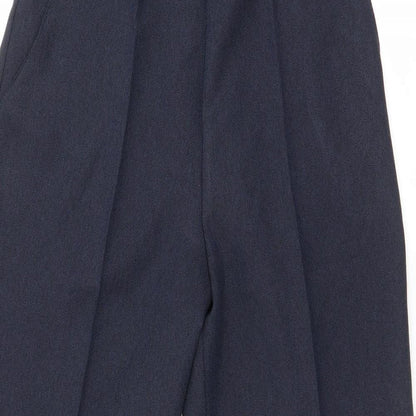 first avenue Womens Blue  Polyester Dress Pants Trousers Size 14 L25 in Regular