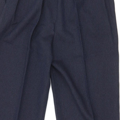 first avenue Womens Blue  Polyester Dress Pants Trousers Size 14 L25 in Regular