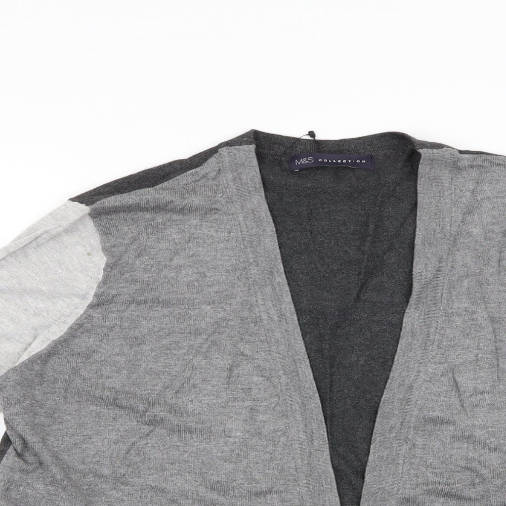 Womens UK Size 12 Marks and Spencer Grey Cardigan Jumper