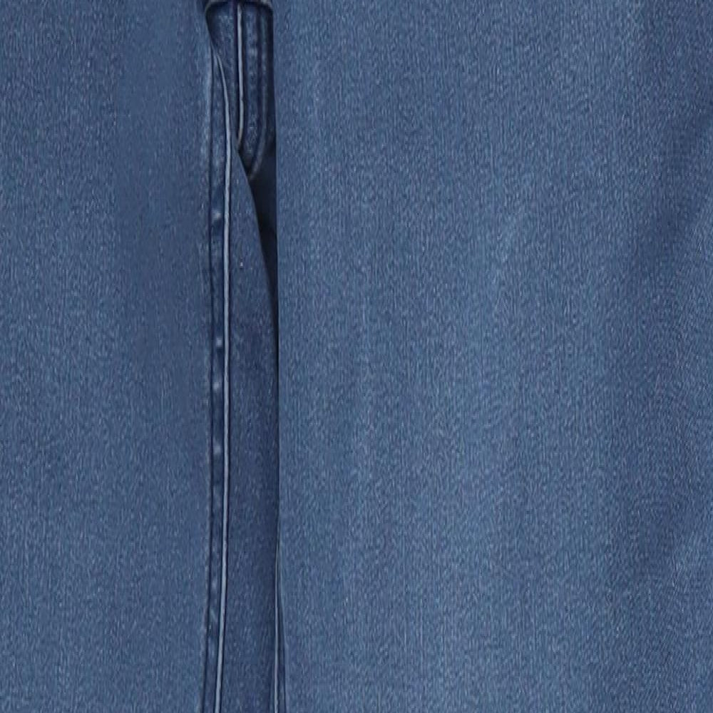 TU Womens Blue  Cotton Skinny Jeans Size 10 L30 in Regular Button