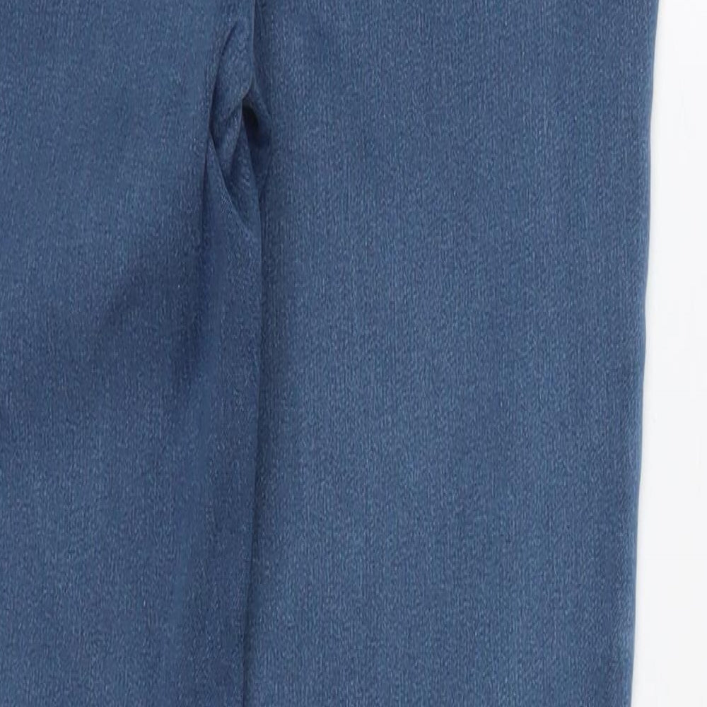 TU Womens Blue  Cotton Skinny Jeans Size 10 L30 in Regular Button