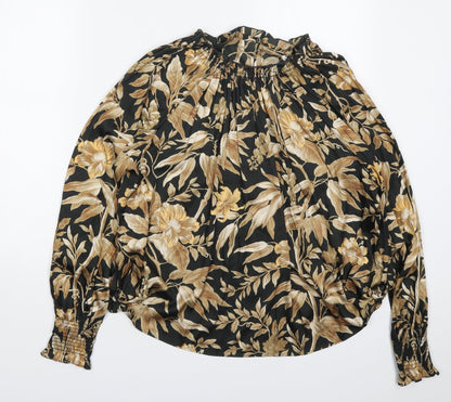 Womens UK Size 6 H&M Brown Basic Blouse