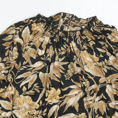 Womens UK Size 6 H&M Brown Basic Blouse
