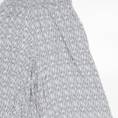 Lilyful Womens Grey Geometric Viscose Trousers  Size 28 in L26 in Regular