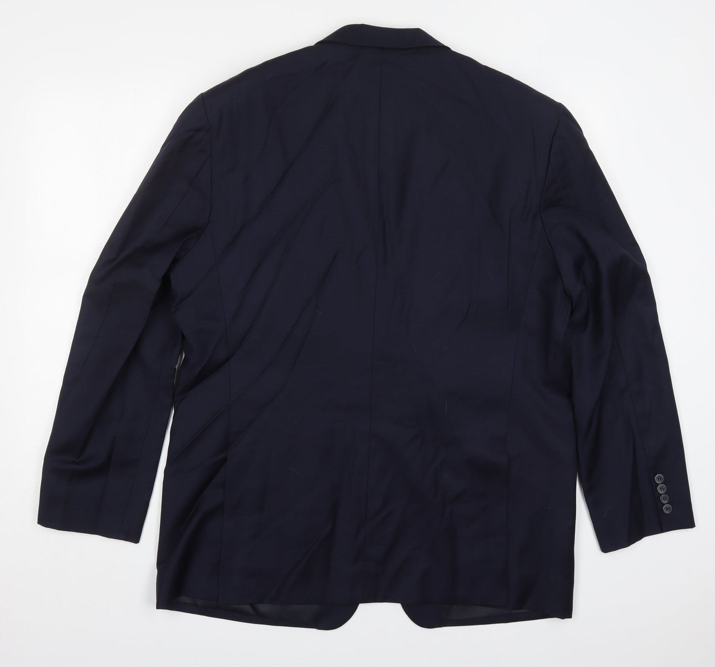 MC Kho Mens Blue  Polyester Jacket Suit Jacket Size 44