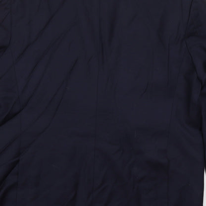 MC Kho Mens Blue  Polyester Jacket Suit Jacket Size 44