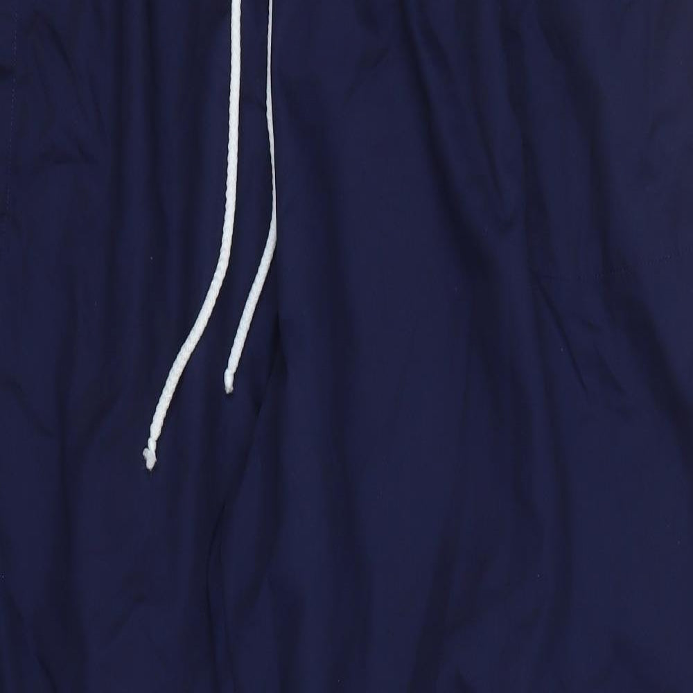 Preworn Mens Blue  Polyester Trousers  Size 3XL L32 in Regular Drawstring