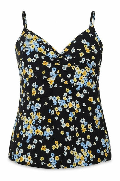 Womens UK Size 8 New Look Multicoloured Basic Tank
