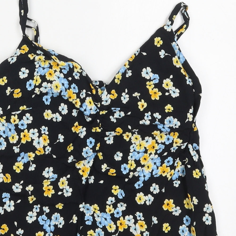 Womens UK Size 8 New Look Multicoloured Basic Tank