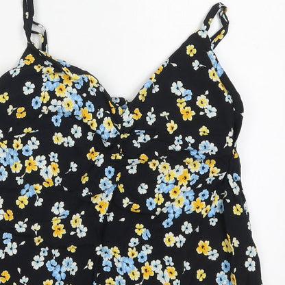 Womens UK Size 8 New Look Multicoloured Basic Tank