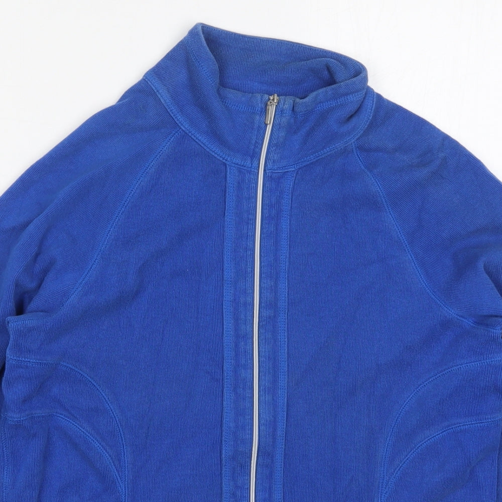 Kirkland Womens Blue  Cotton Full Zip Sweatshirt Size S  Zip