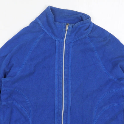 Kirkland Womens Blue  Cotton Full Zip Sweatshirt Size S  Zip