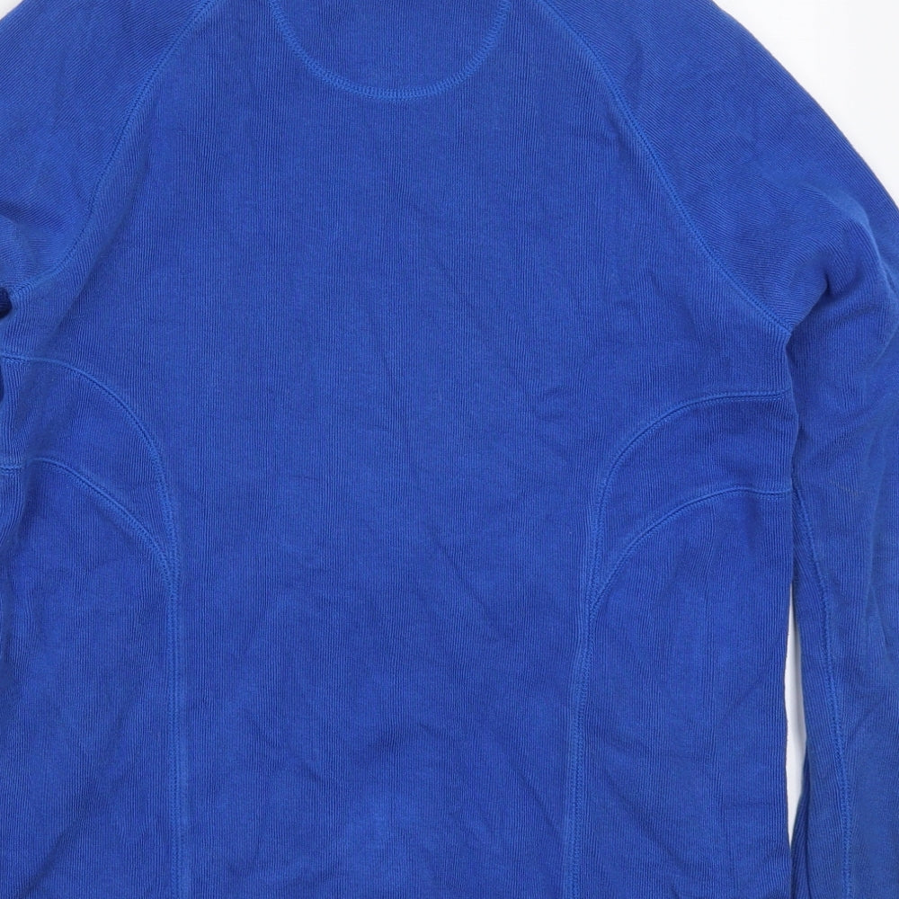 Kirkland Womens Blue  Cotton Full Zip Sweatshirt Size S  Zip