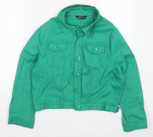 Womens UK Size 16 Internacionale Green Jacket