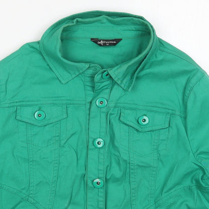 Womens UK Size 16 Internacionale Green Jacket
