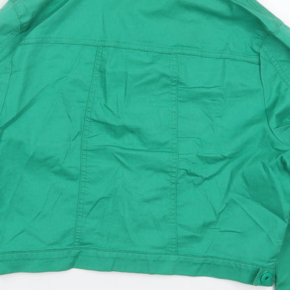 Womens UK Size 16 Internacionale Green Jacket