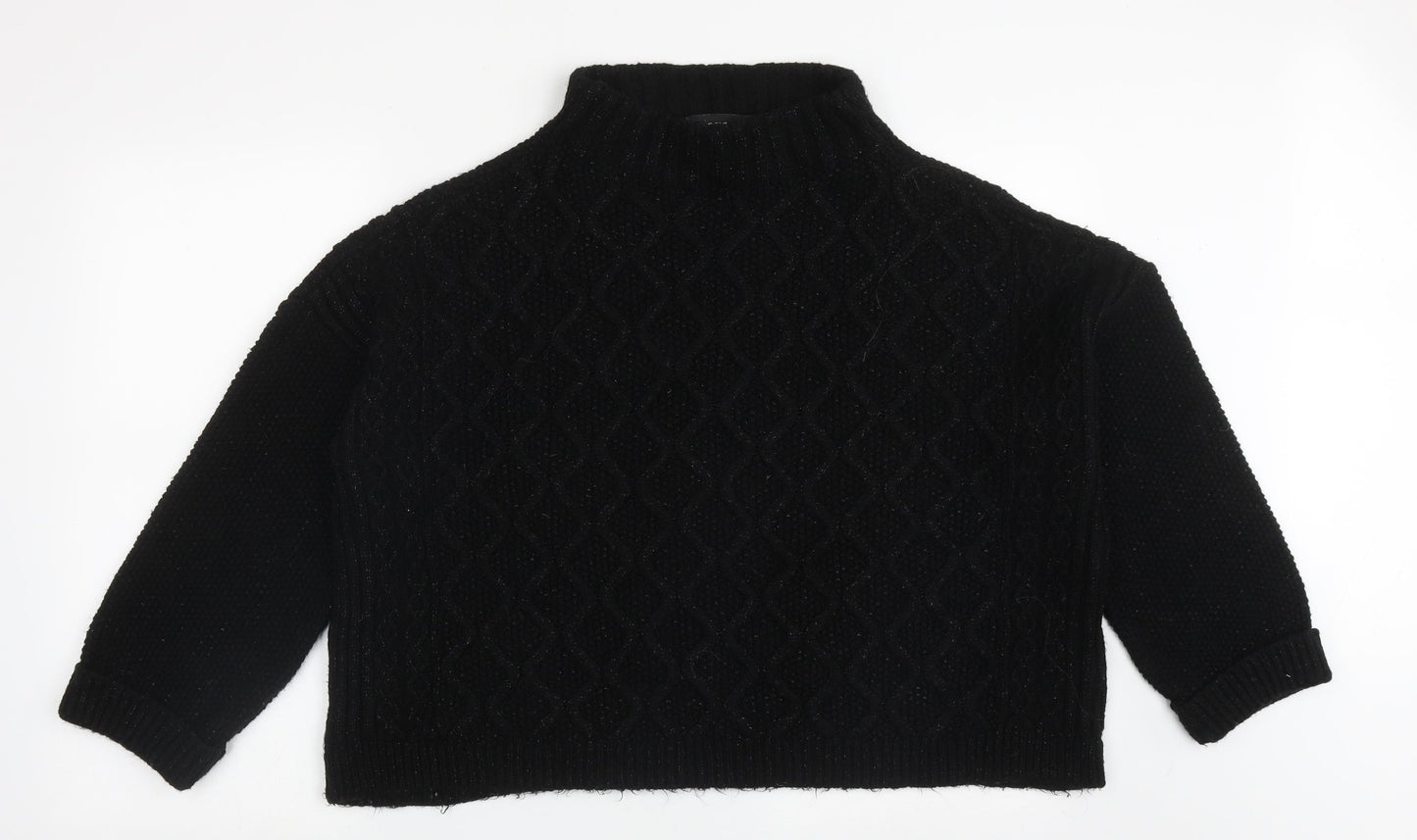 Womens UK Size L NEXT Black Pullover Jumper