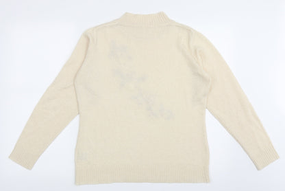 Womens UK Size M EWM Beige Pullover Jumper