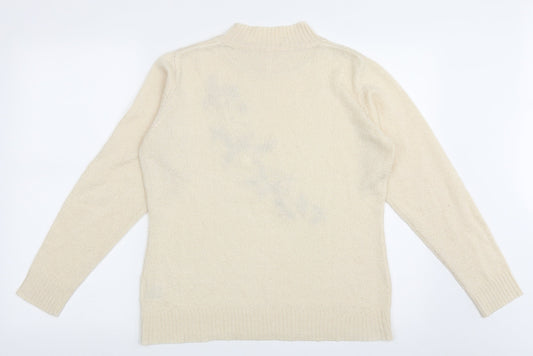 Womens UK Size M EWM Beige Pullover Jumper