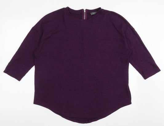 Primark Womens Purple Crew Neck  Polyester Pullover Jumper Size 12