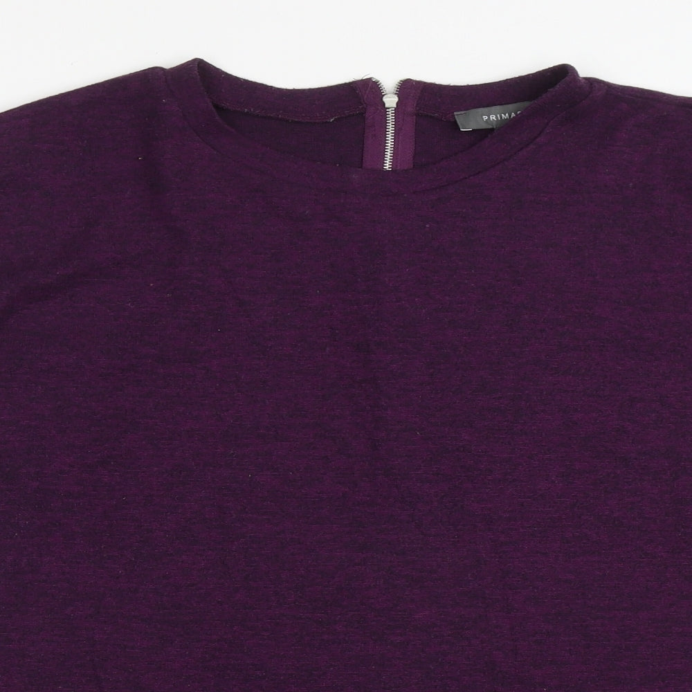 Primark Womens Purple Crew Neck  Polyester Pullover Jumper Size 12