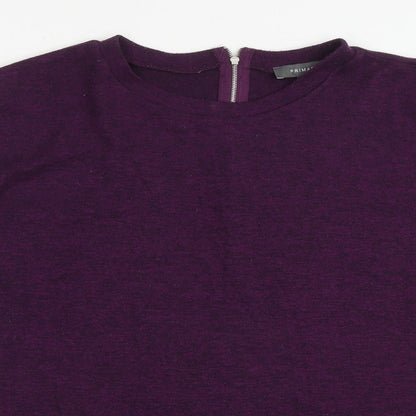 Primark Womens Purple Crew Neck  Polyester Pullover Jumper Size 12