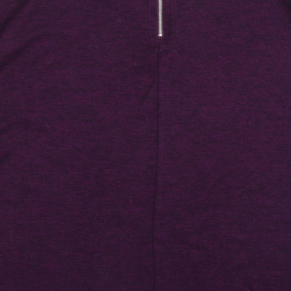 Primark Womens Purple Crew Neck  Polyester Pullover Jumper Size 12