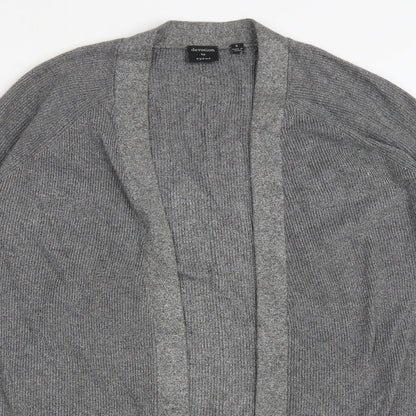 devotion by cyrus Womens Grey V-Neck  Polyester Cardigan Jumper Size S