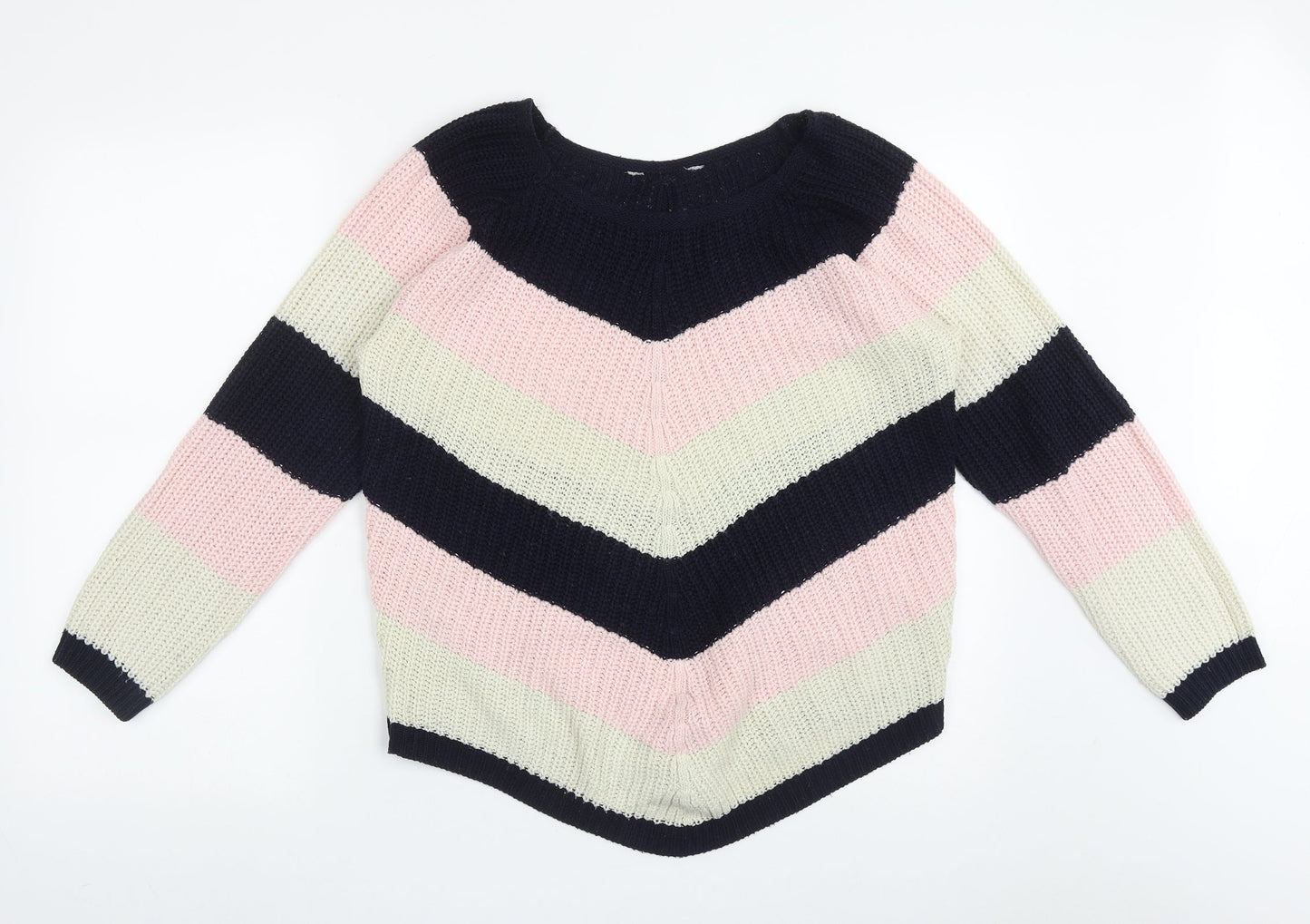Womens UK Size M Preworn Multicoloured Pullover Jumper